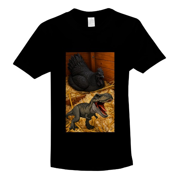 T-shirt Cuteness but still T-Rex Ayam Cemani for men