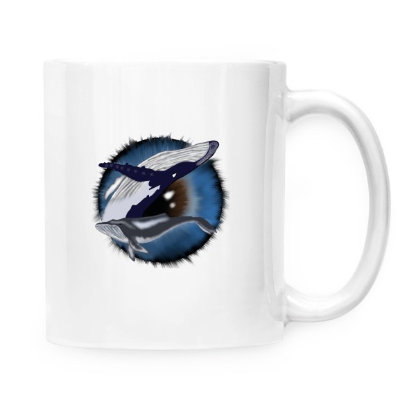 Hrnek malý bílý s potiskem Ocean Waves 